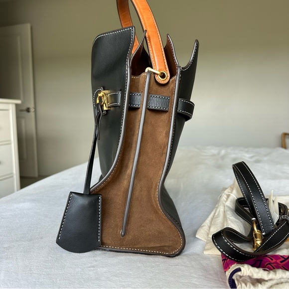 LEE RADZIWILL DOUBLE BAG BLACK - Picture 4 of 12